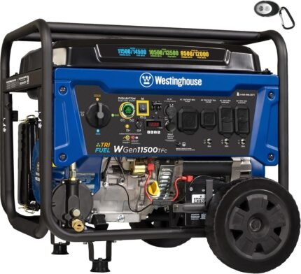 Westinghouse WGEN11500TFC Remote Electric Start 14500 / 11500 -Watt Tri Fuel Portable Generator