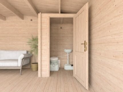 John Log Cabin Toilet Cubicle