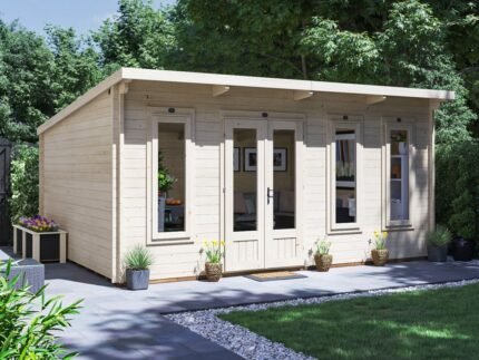 Terminator Pent Log Cabin