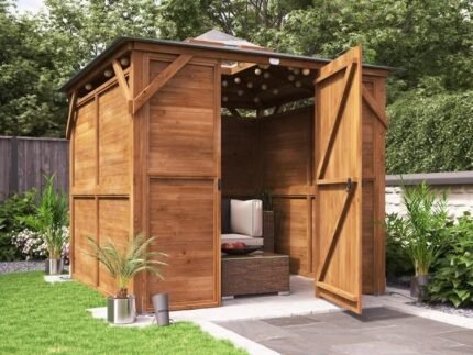 Erin Gazebo with Dome – Enclosed Solid Wall Panels