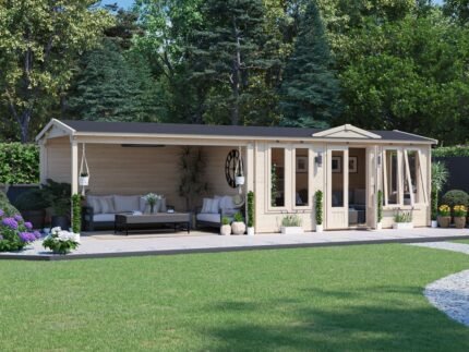 GhostAssassin Log Cabin Gazebo