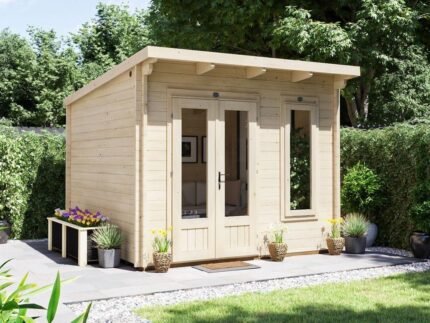 Terminator Pent Log Cabin