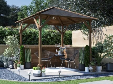 Utopia 200 Walled Gazebo Half Height